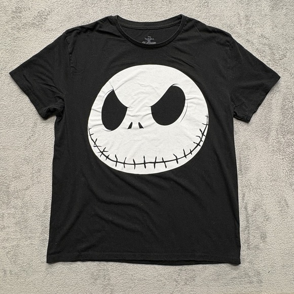 Other - Nightmare Before Christmas Shirt Mens Large Black Jack Skellington Disney Tee